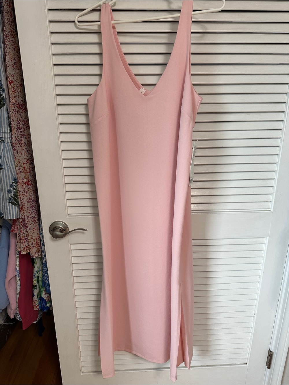 lululemon athletica Soft Pink Midi Slip Dress